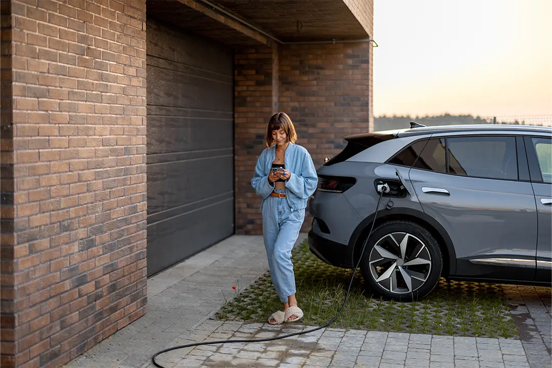 electric vehicle being charged 13
