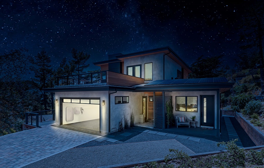 solar battery in a blackout