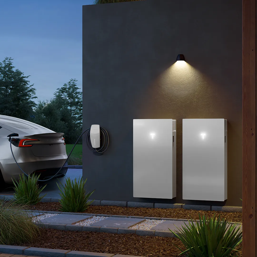 tesla powerwall at night